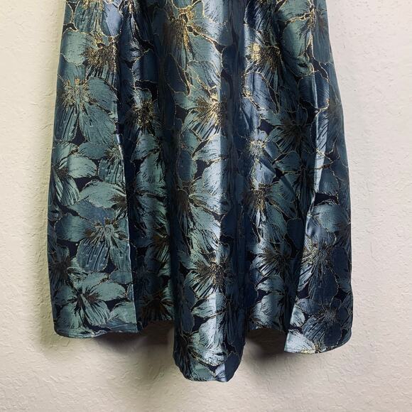 FANCYEVER WISHANG HUANGJIWU Dress M Midi Cocktail Special Event‎ Metallic Detail - Picture 6 of 16